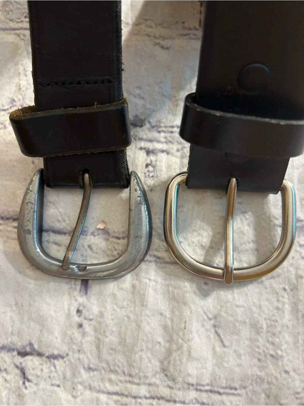 HIRED HAND BLACK LEATHER CHUNKY & BLACK LEATHER CHUNKY BELTS RUGGED STYLE